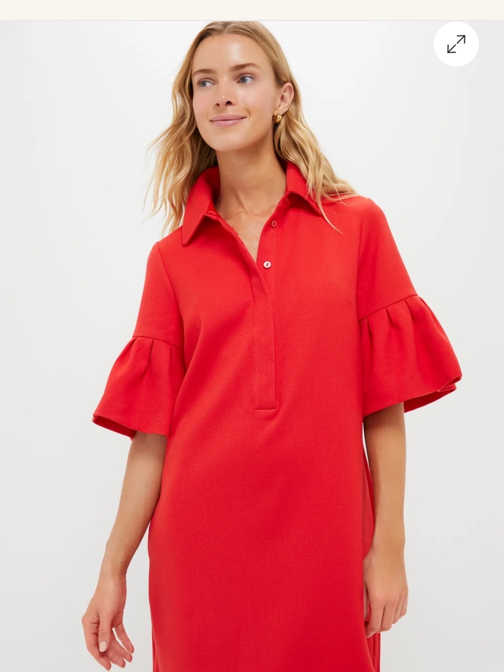 Tuckernuck Red Crepe Dress